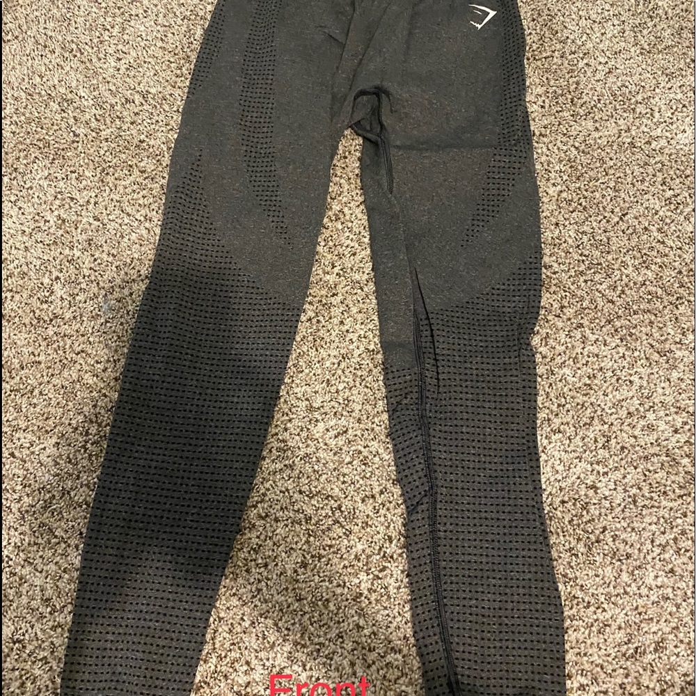 Gymshark leggings black and grey stretch size M